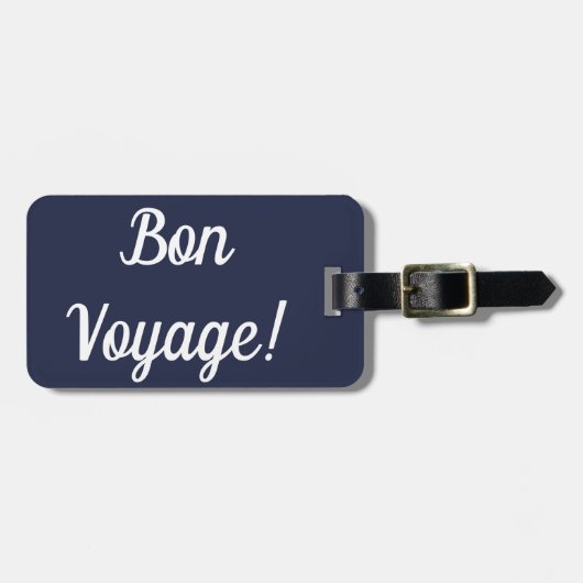 Bon Voyage Bagagelabel (Voorkant horizontaal)