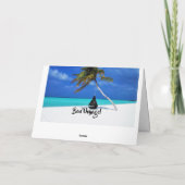 Bon Voyage Beach Vakantie Kaart (Achterkant)