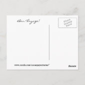 BON VOYAGE BRIEFKAART (Achterkant)