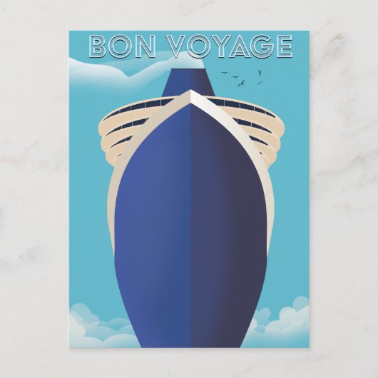 Bon Voyage Briefkaart (Voorkant)