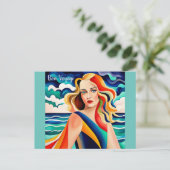 Bon Voyage Briefkaart (Staand voorkant)