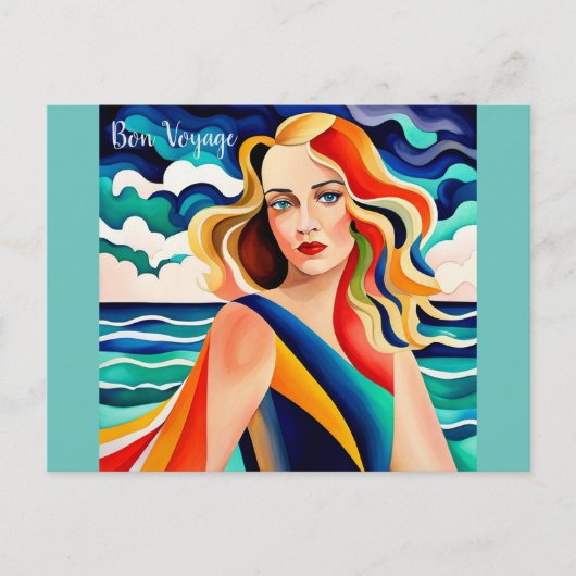 Bon Voyage Briefkaart (Voorkant)