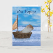 Bon Voyage carte de voeux (Fleur jaune)