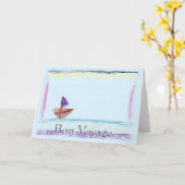 Bon Voyage Carte de voeux (Fleur jaune)