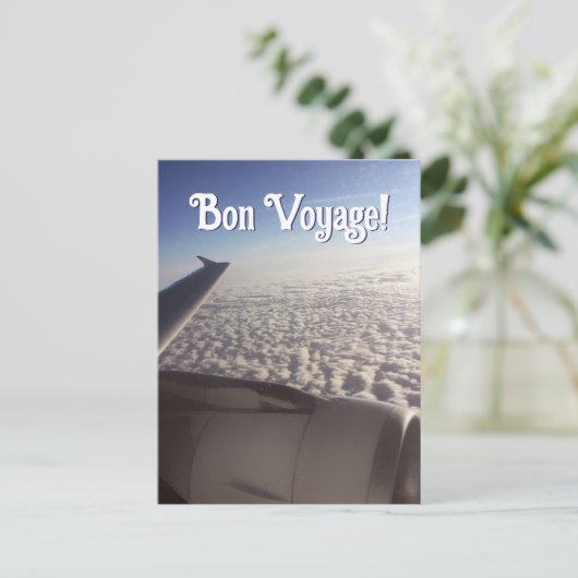 Bon Voyage Fenêtre Siège Carte postale (Debout devant)