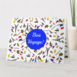 Bon Voyage French Thleing Greetings Card Kaart