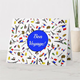 Bon Voyage French Thleing Greetings Card Kaart