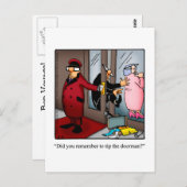 Bon Voyage Humor Briefkaart (Voorkant / Achterkant)