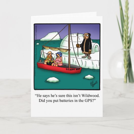Bon Voyage Humour Carte de voeux "Spectickles" (Devant)