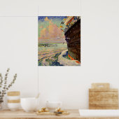 Bon Voyage Ocean Liner Poster (Keuken)