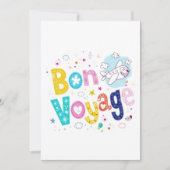 ***BON VOYAGE** PARTIJINVITATIE KAART (Voorkant)