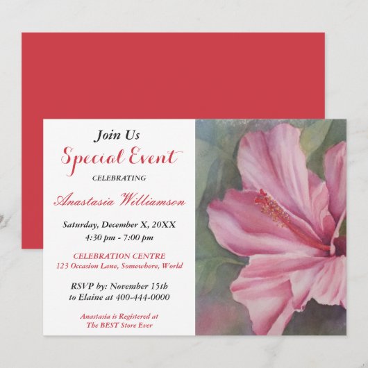 BON VOYAGE PARTY UITNODIGING (Voorkant / Achterkant)