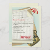 Bon Voyage Party - Uitnodiging (Voorkant / Achterkant)