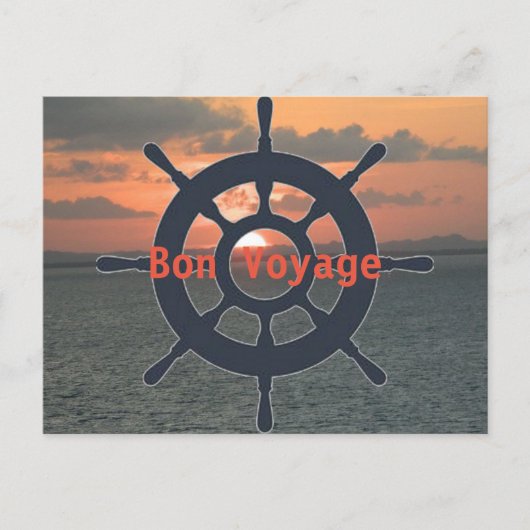 Bon Voyage Post Kaart (Voorkant)