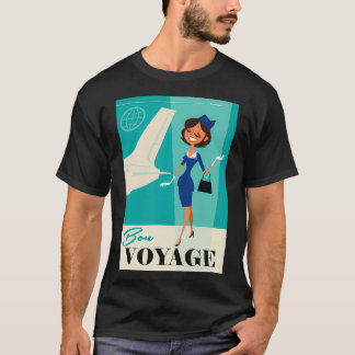 Bon Voyage poster T-shirt