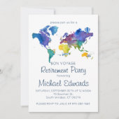 Bon Voyage Retraite Party Invitation (Devant)