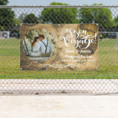 Bon Voyage Rustic Map - persoonlijke foto banner (Insitu)