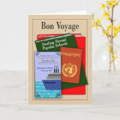 Bon Voyage Study Abroad Kaart (Gele Bloem)