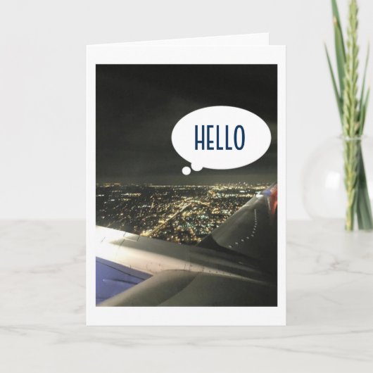 BON VOYAGE, TOT ZIENS, GOEDE REIS-VAN-VLIEGTUIG KAART (Voorkant)