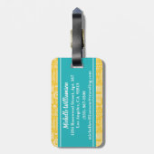 Bon Voyage Travel Bagagelabel (Achterkant verticaal)