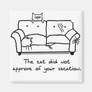 Bon Voyage van de kat - Funny Cat Fridge Magnet Magneet