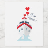 Bon Voyage Wijn Etiket (Enkel label)