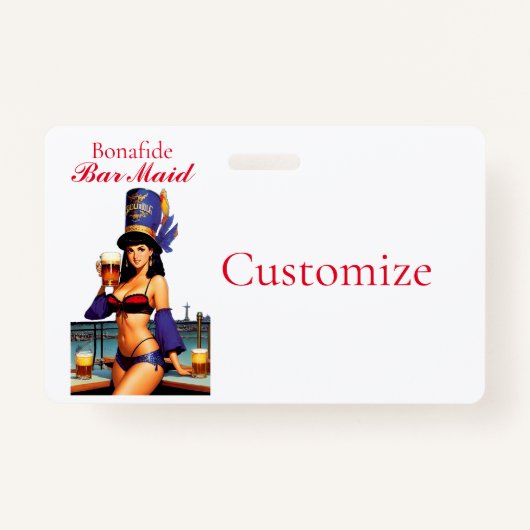 Bonafide Bar Maid Thunder_Cove Badge (Voorkant)