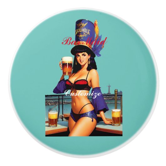 Bonafide Bar Maid Thunder_Cove Keramische Knop (Voorkant)