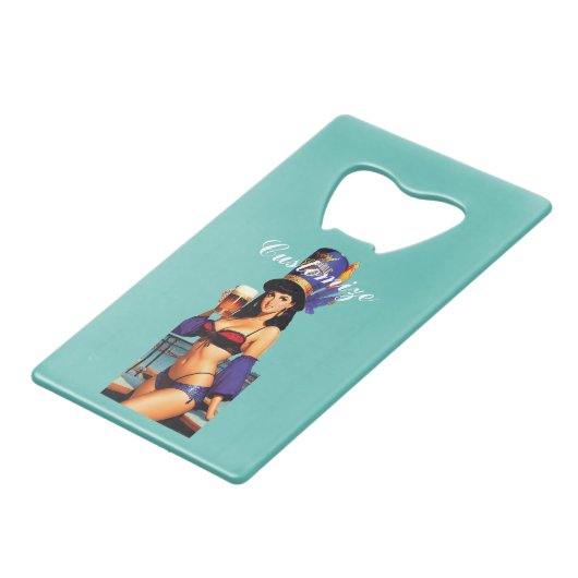 Bonafide Bar Maid Thunder_Cove Kredietkaart Flessenopener (Achterkant Gekanteld)