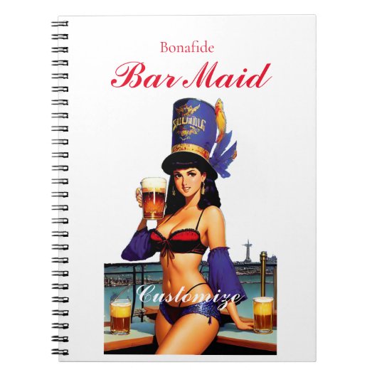 Bonafide Bar Maid Thunder_Cove Notitieboek (Voorkant)