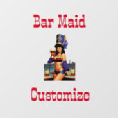 Bonafide Bar Maid Thunder_Cove Raamsticker (Vel)
