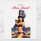 Bonafide Bar Maid Thunder_Cove Wijn Etiket (Enkel label)