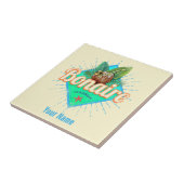 Bonaire Caraïbisch retro vakantie  eiland Tegeltje (Zijkant)