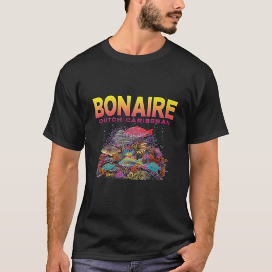 Bonaire Dutch Caribbean Coral Reef T-shirt (Voorkant)