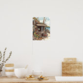 Bonaire fish shack poster (Keuken)