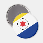 Bonaire Island vlag Magnet Magneet (Voorkant / Achterkant)