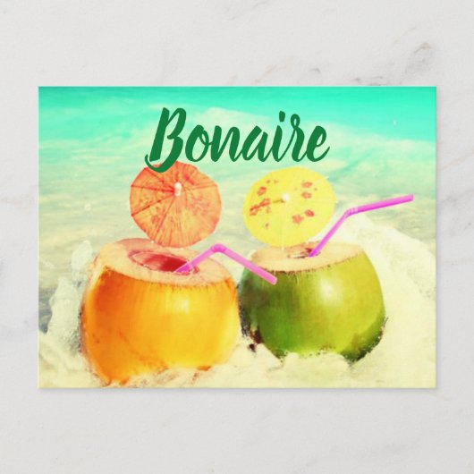 Bonaire kosnoten briefkaart (Voorkant)