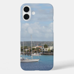 Bonaire Kralendijk Harbour Sailing Boats iPhone 16 Plus Hoesje