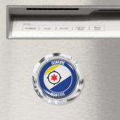 Bonaire Round Emblem Magneet (Insitu (Vaatwasser))
