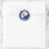 Bonaire Round Emblem Ronde Sticker (Tas)