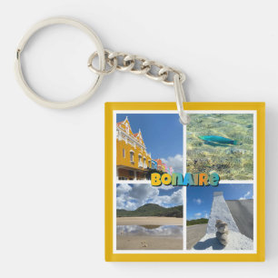 Bonaire Schilderachtig fotocollage Sleutelhanger