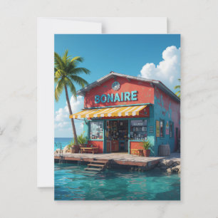 Bonaire snackshop briefkaart
