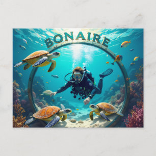 Bonaire vakantie ansichtkaart briefkaart