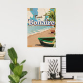 Bonaire vintage travel poster art. (Bureau à domicile)