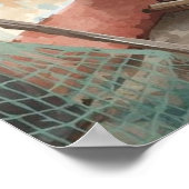 Bonaire vis hut poster (Hoek)