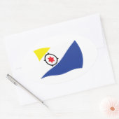 Bonaire Vlag Sticker (Envelop)