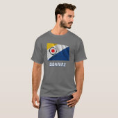 Bonaire Waving Flag met naam T-shirt (Voorkant volledig)
