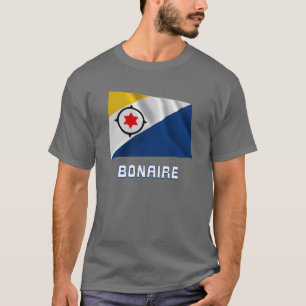 Bonaire Waving Flag met naam T-shirt