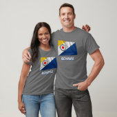 Bonaire Waving Flag met naam T-shirt (Unisex)