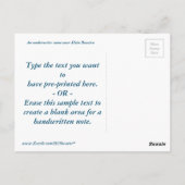 Bonairererereef Custom Briefkaart (Achterkant)